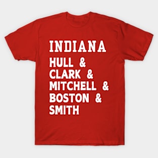Indiana Start 5 Hull Clark Mitchell Boston Smith basketball T-Shirt